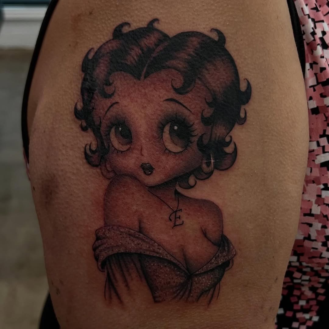 Tattoo by @whoiskaylacordova — realism, black_and_grey