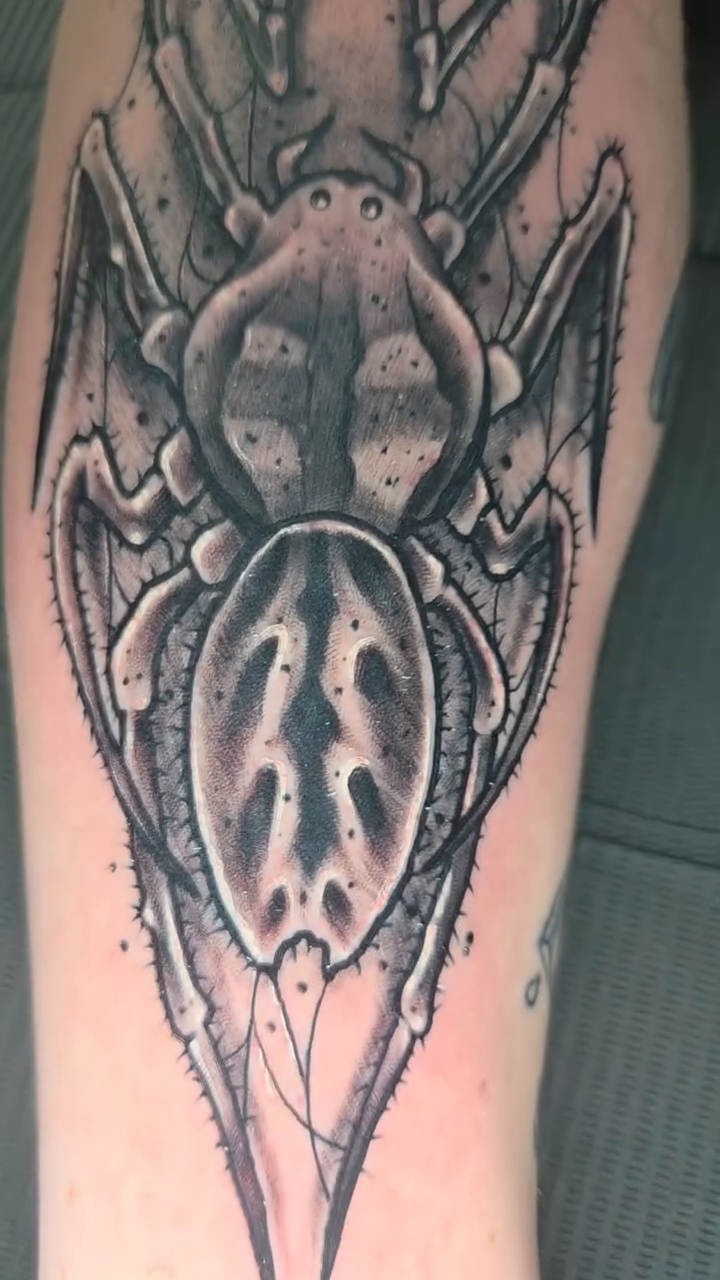Tattoo by @geo_does_art — black_and_grey, realism