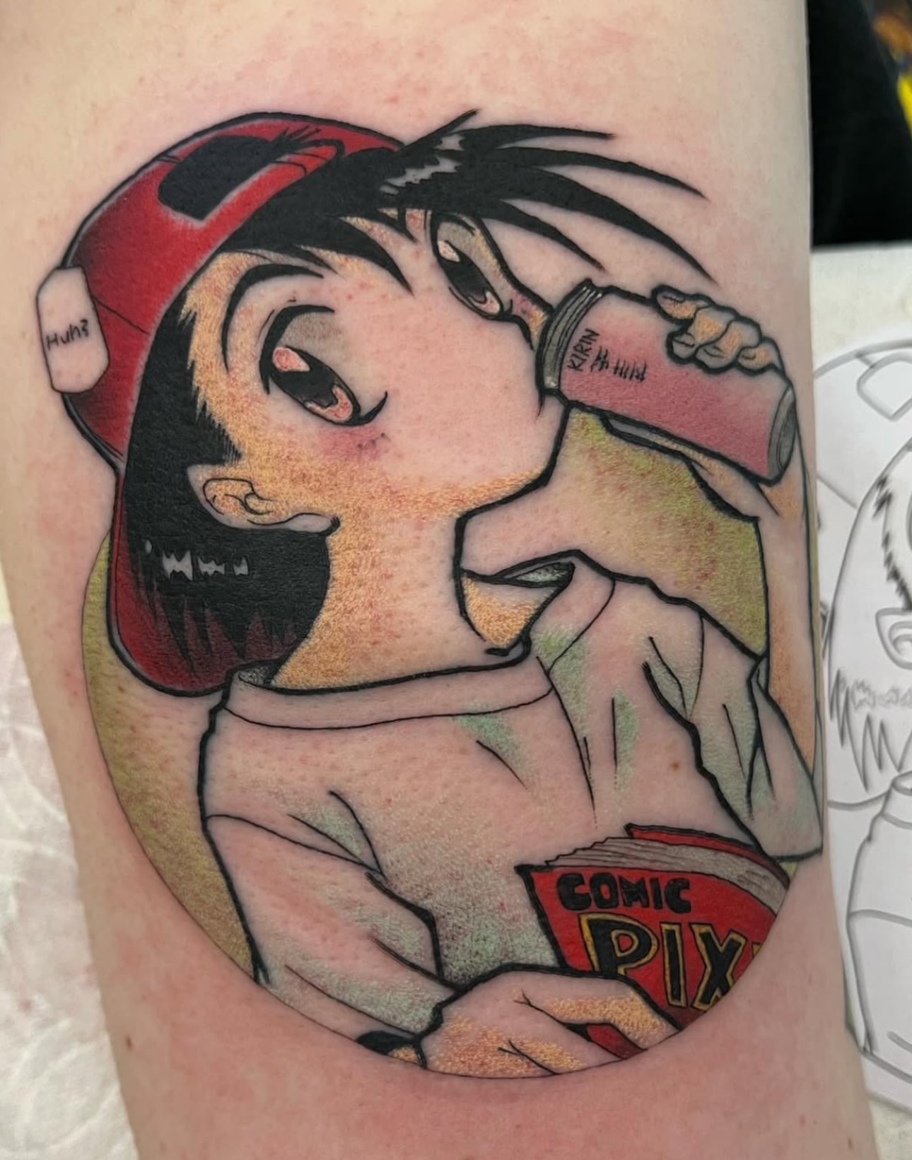Tattoo by @toriwartooth — anime