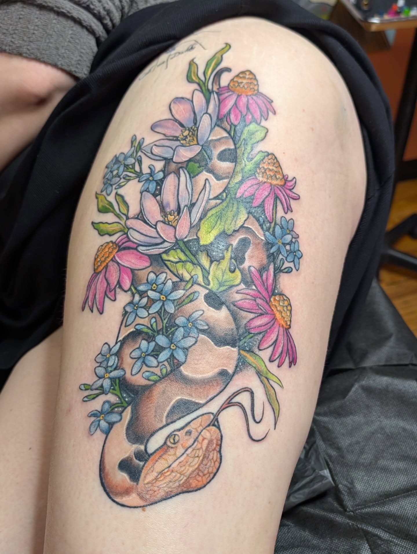 Tattoo by @crybabygoblin666 โ new_school, realism