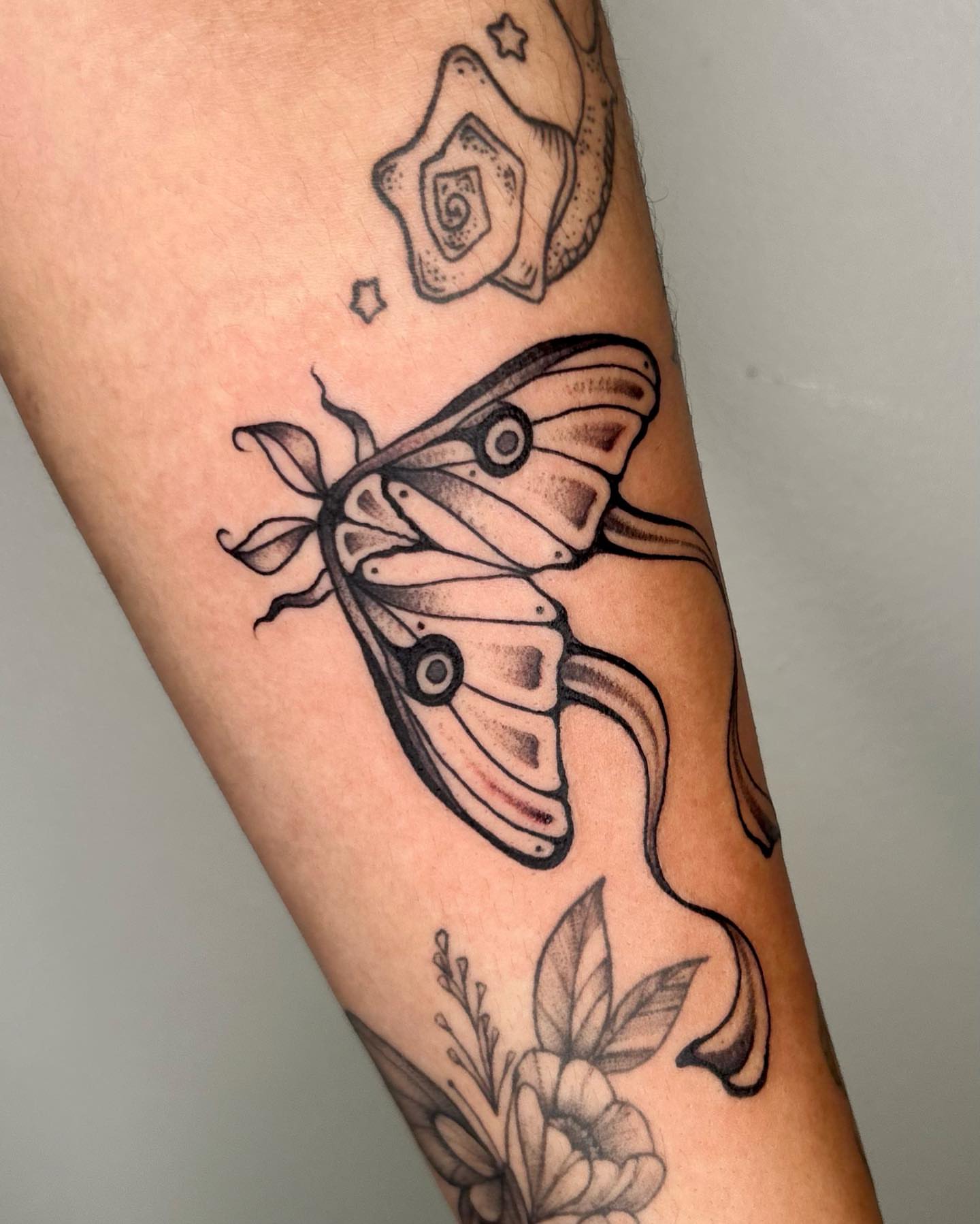 Tattoo by @millersmods — dotwork, black_and_grey