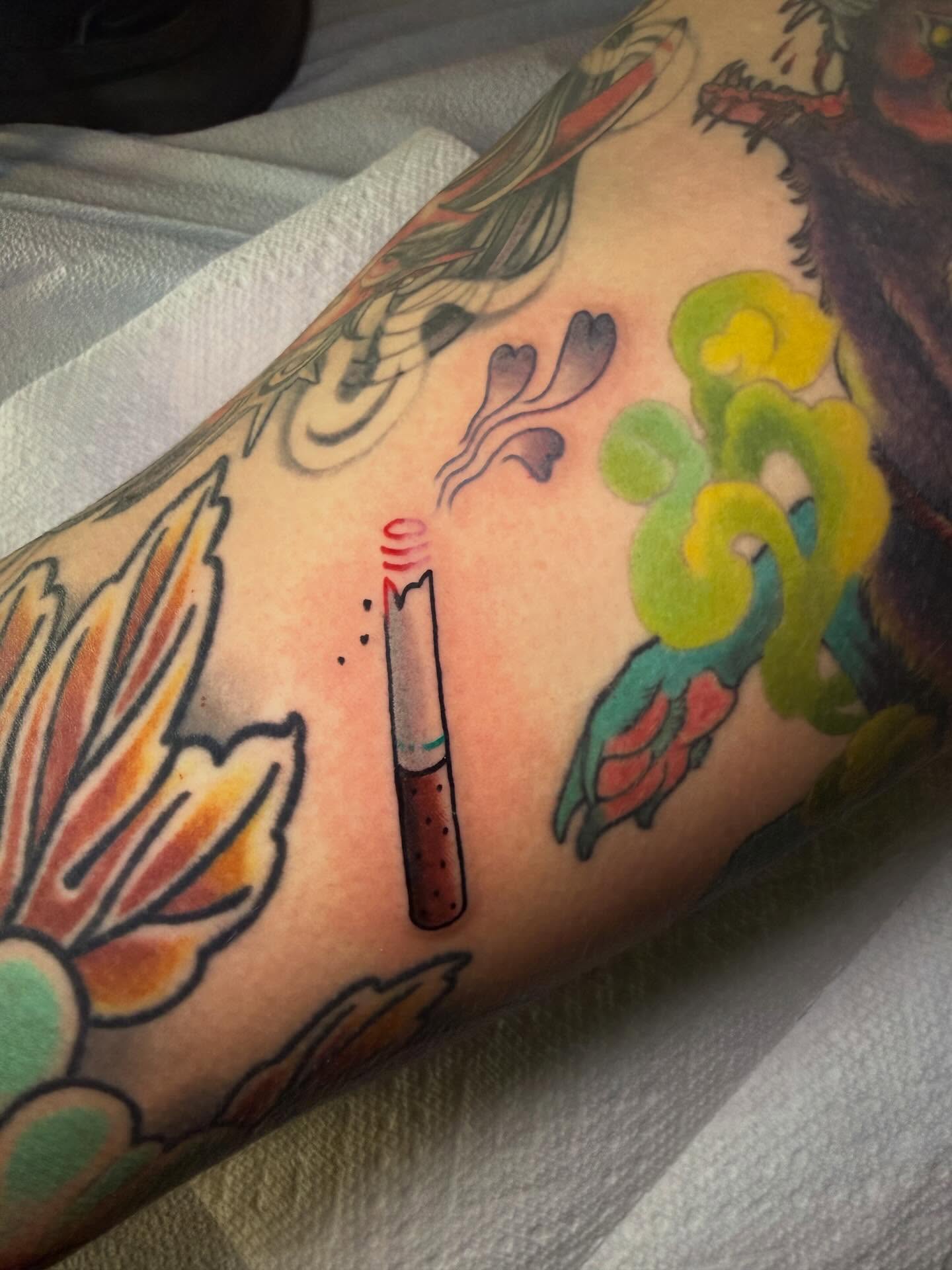 Tattoo by @trashcattattoos — american_traditional