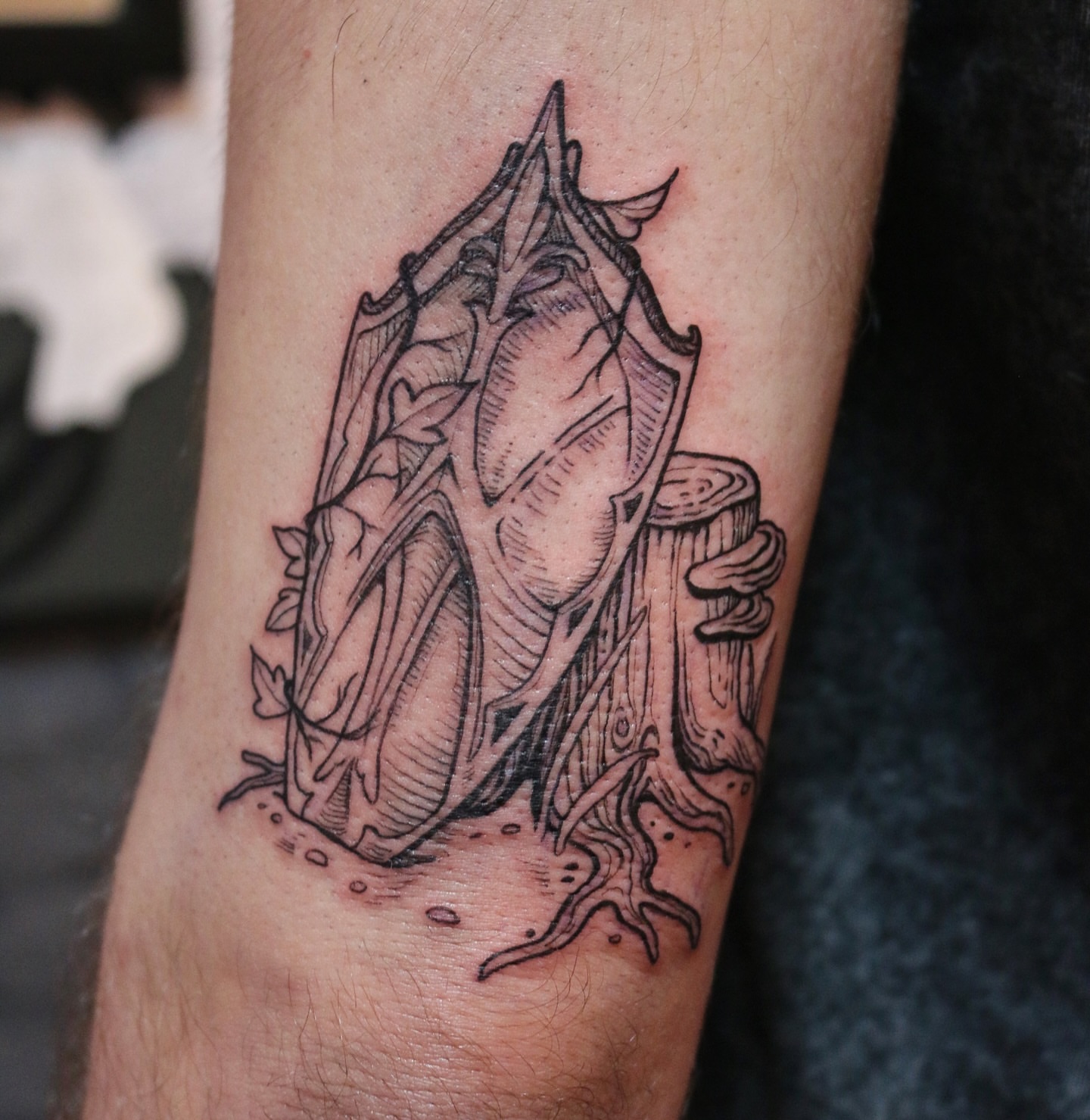Tattoo by @summerbee_tattoo — black_and_grey