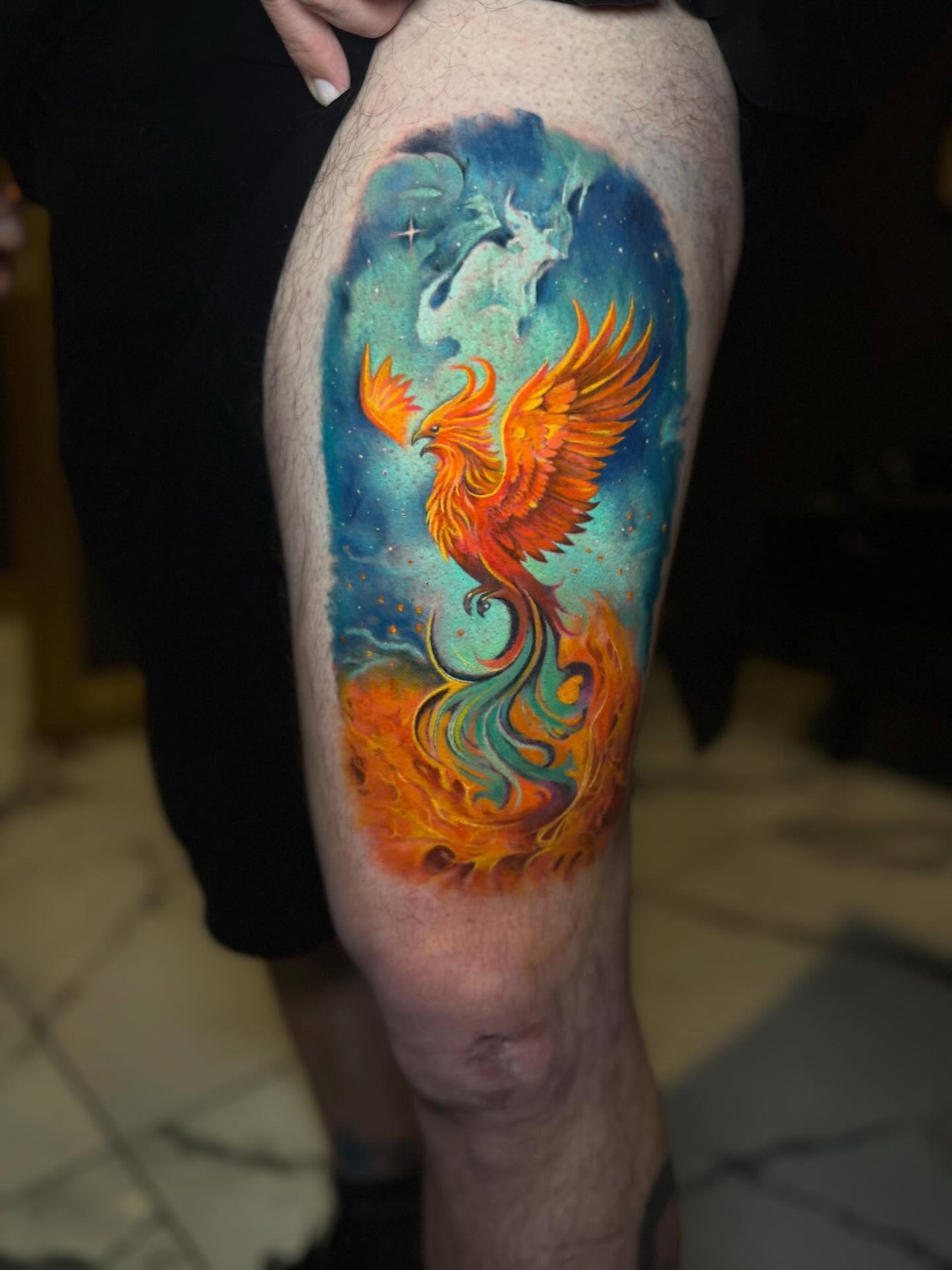 Tattoo by @tiptopartist — new_school, watercolor