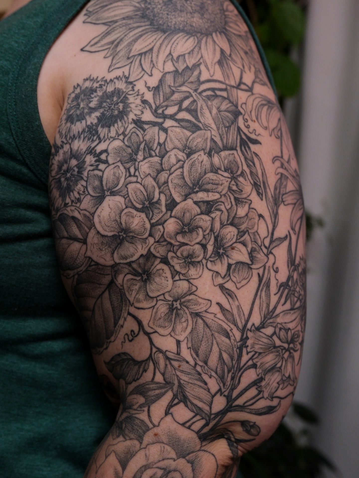 Tattoo by @fortytwojudges — black_and_grey, realism