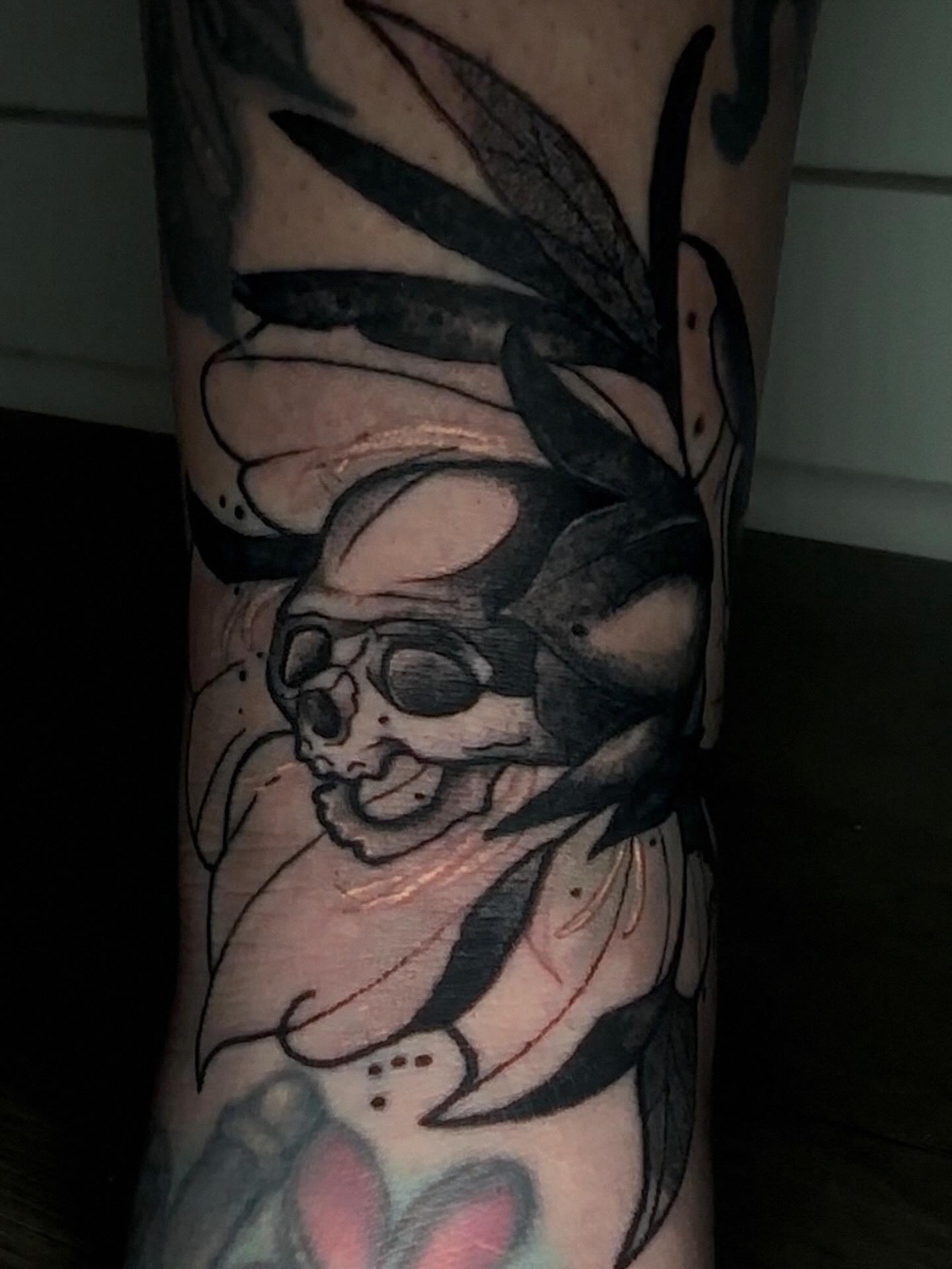 Tattoo by @poppacoppa — black_and_grey