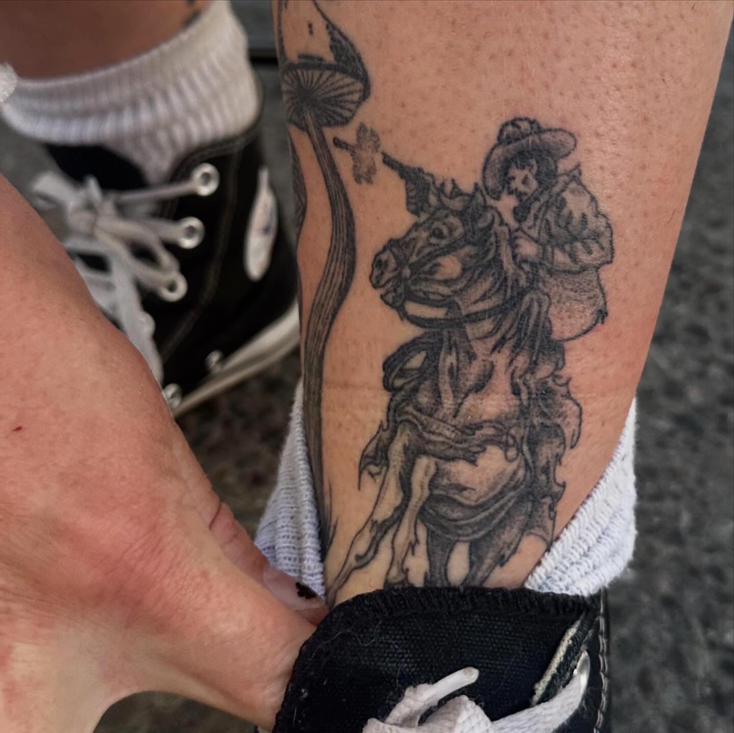 Tattoo by @madonna_the_slut — black_and_grey