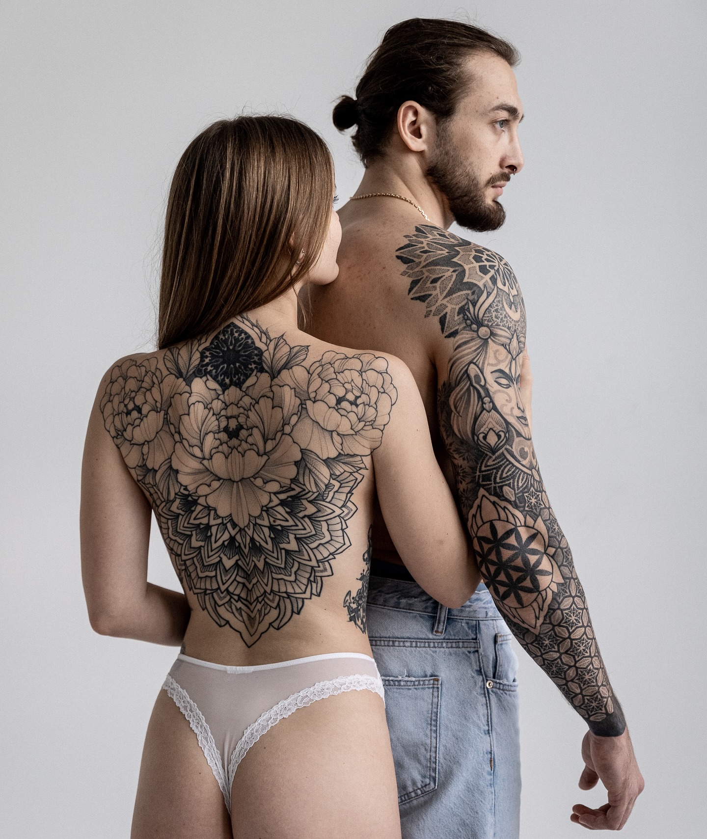 Tattoo by @pallada.is.love — black_and_grey, geometric