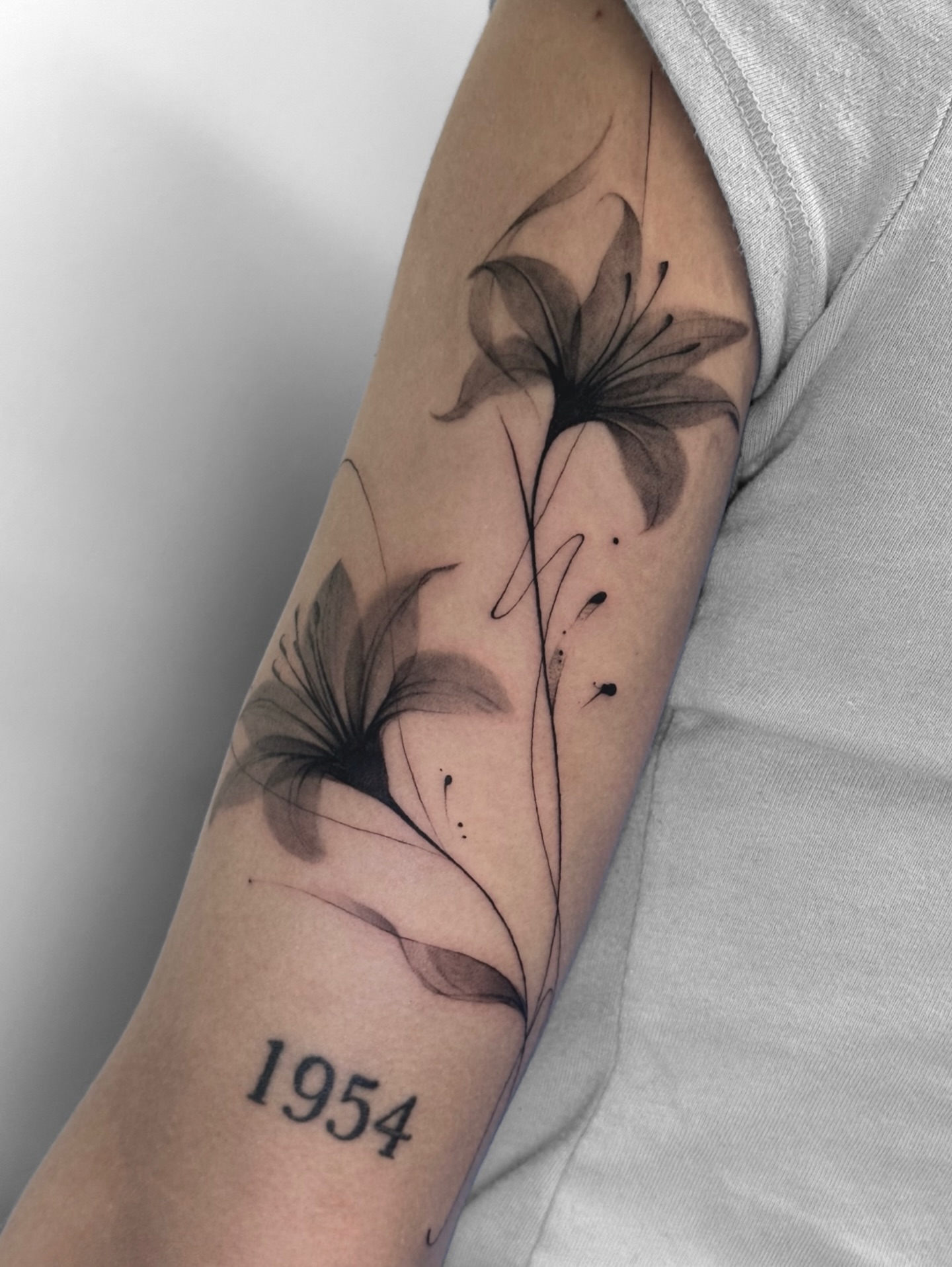 Tattoo by @milenamano.tattoo — black_and_grey
