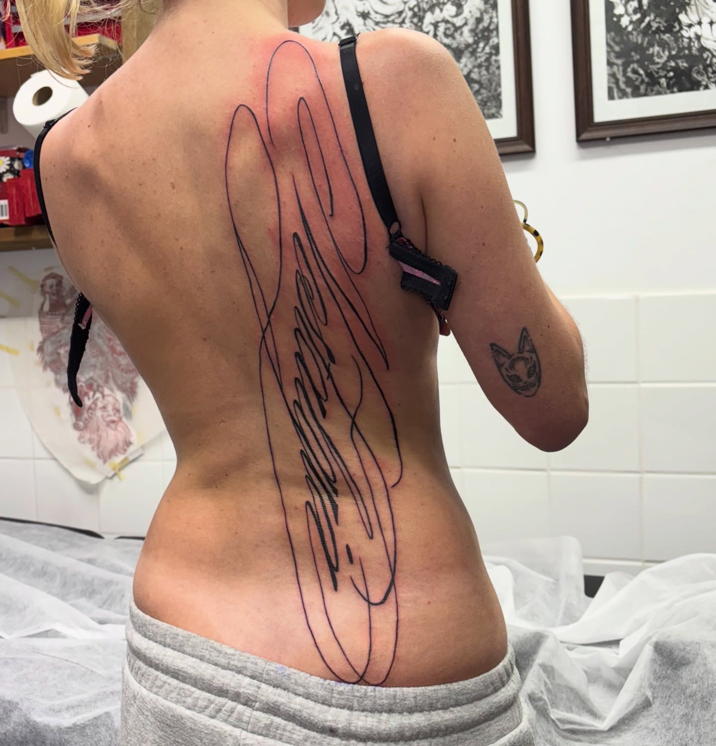 Tattoo by @mushypokes — fine_line