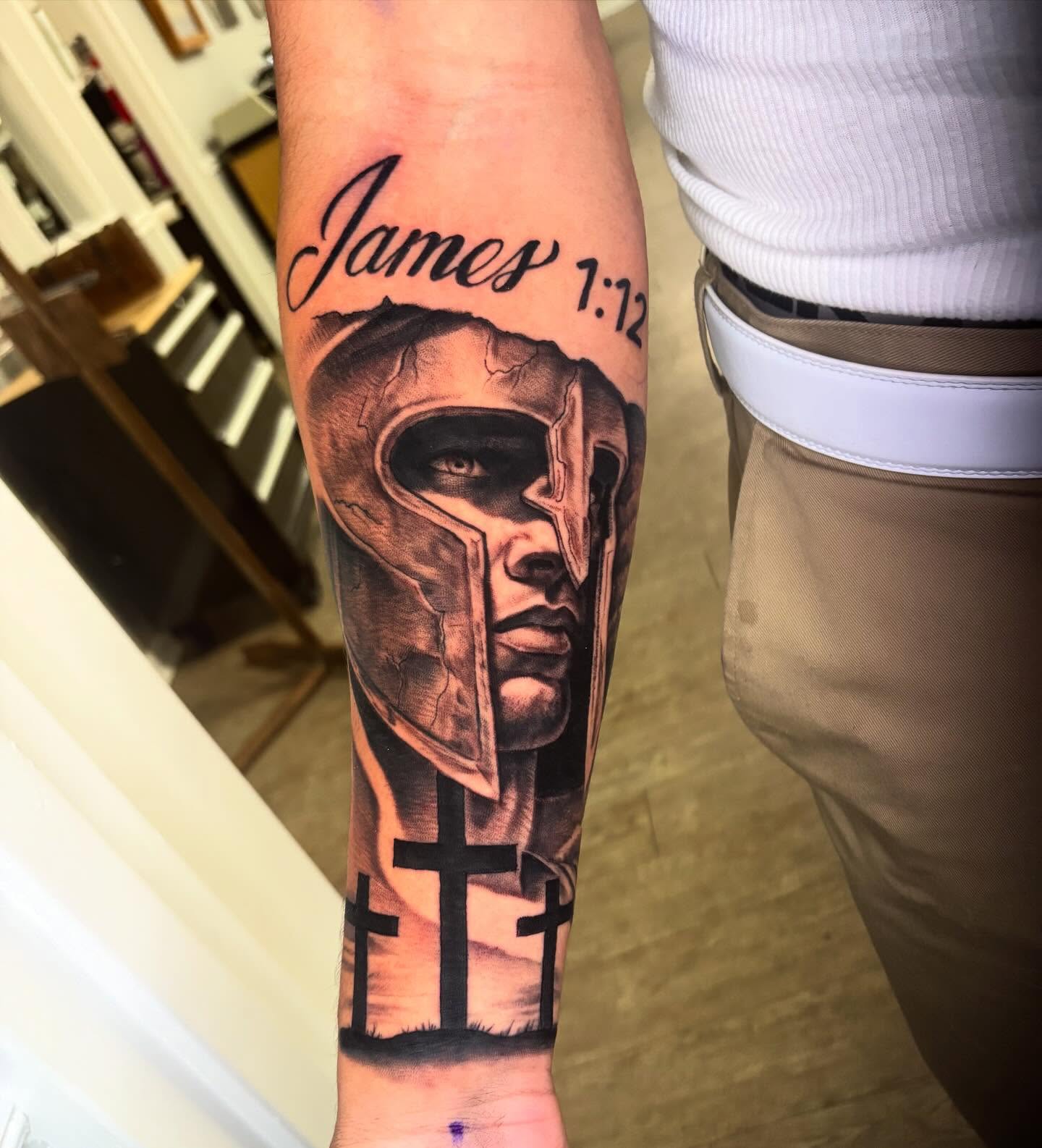 Tattoo by @elijahdejesus_art — realism, black_and_grey