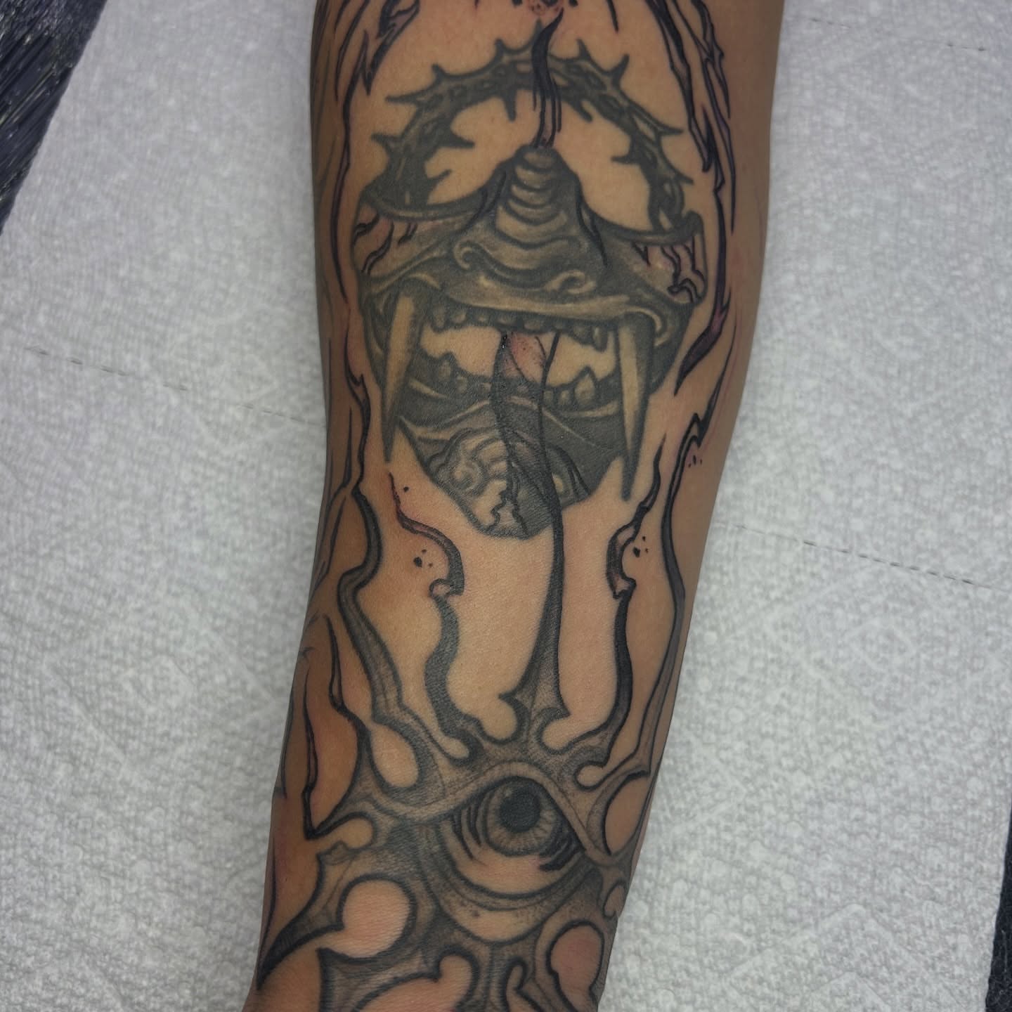 Tattoo by @yobeazytattoos — black_and_grey