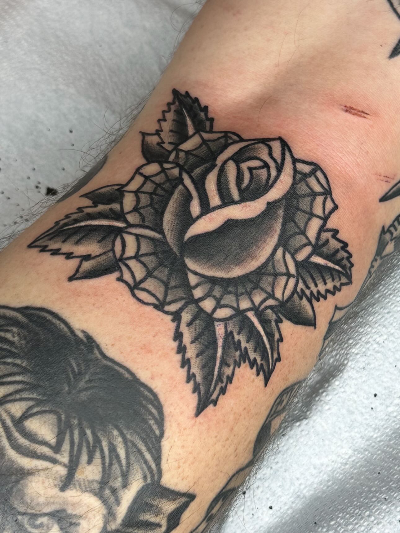 Tattoo by @galena.tattooer — american_traditional, black_and_grey