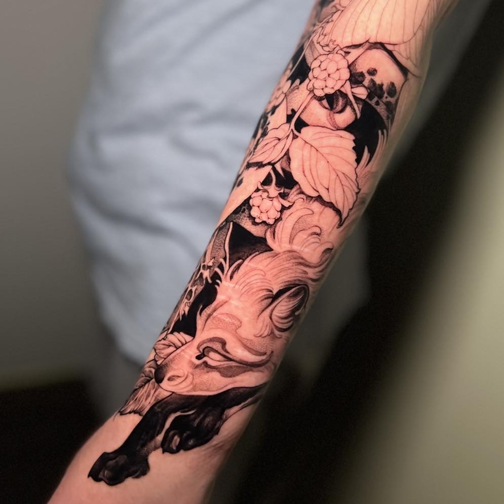 Tattoo by @the_last_centra — black_and_grey