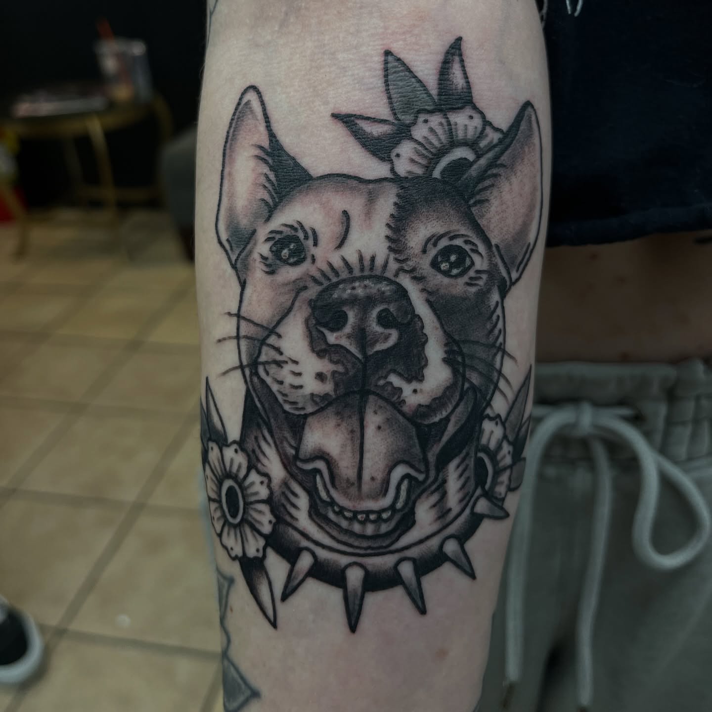 Tattoo by @s.hawtyseven — american_traditional, black_and_grey
