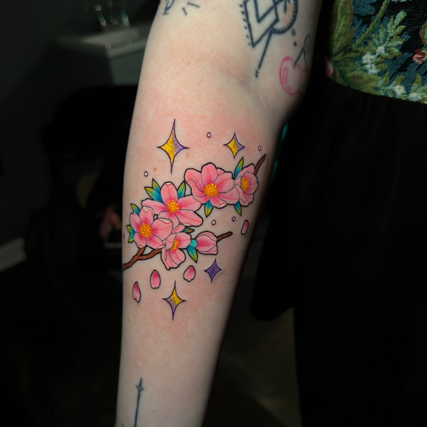 Tattoo by @trashcat.tattoos — watercolor