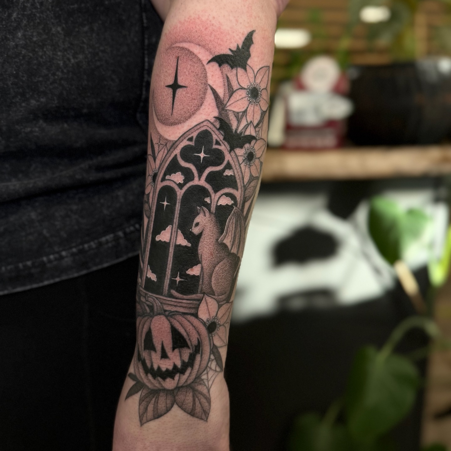 Tattoo by @copaceticink — black_and_grey, dark_realism