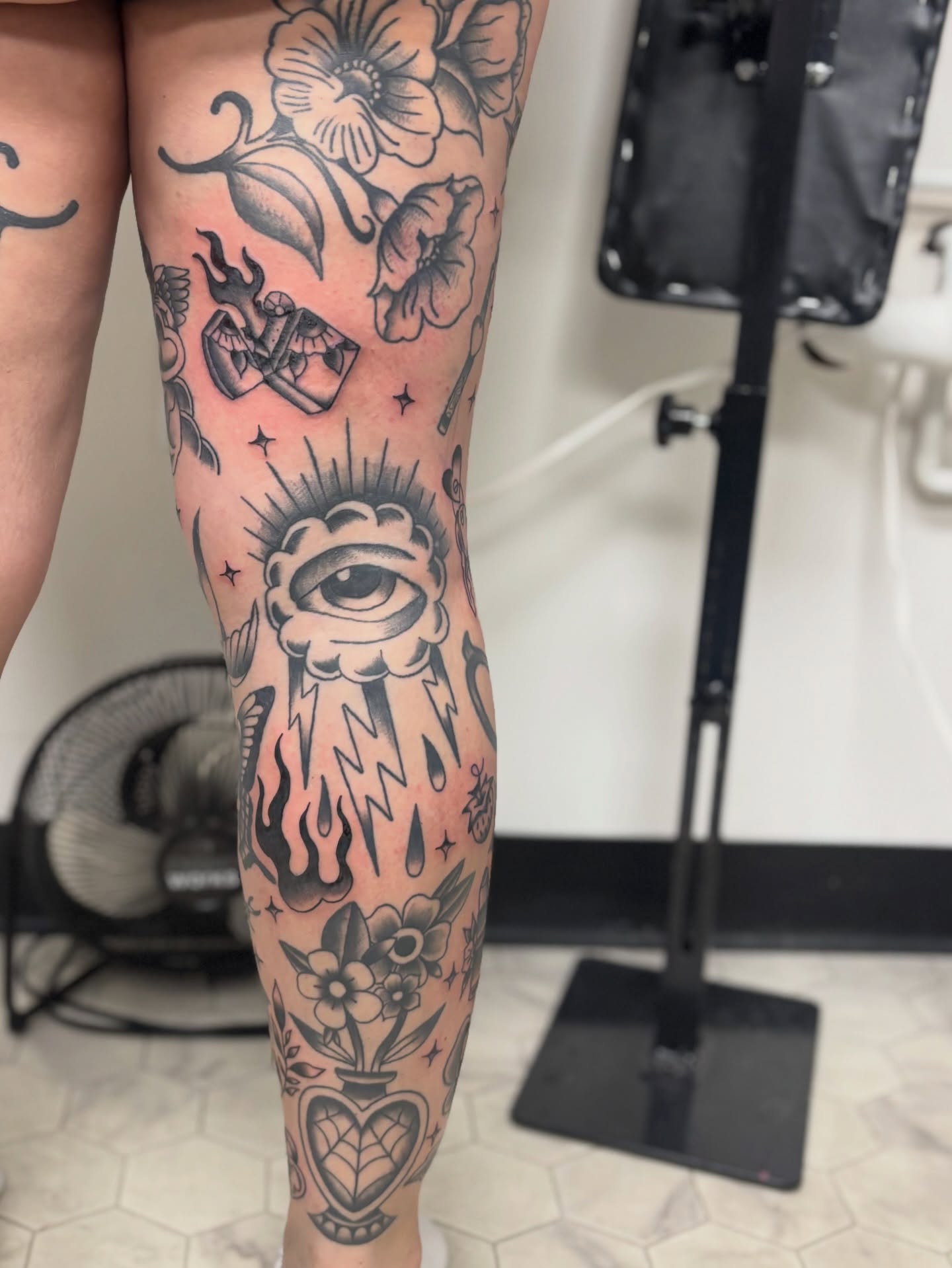 Tattoo by @bridgetsmithtattoos — american_traditional, black_and_grey