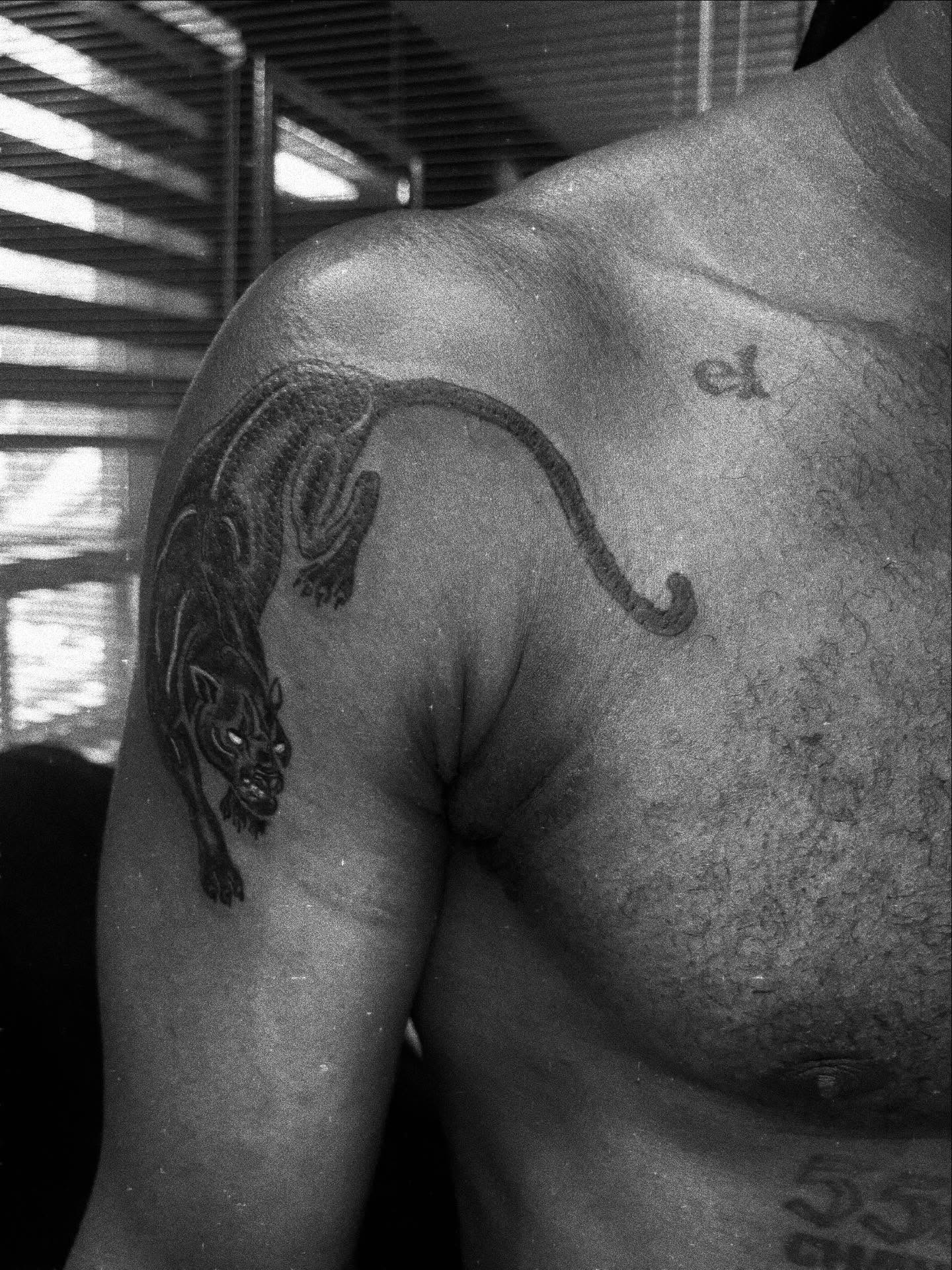 Tattoo by @allthings_comix — black_and_grey