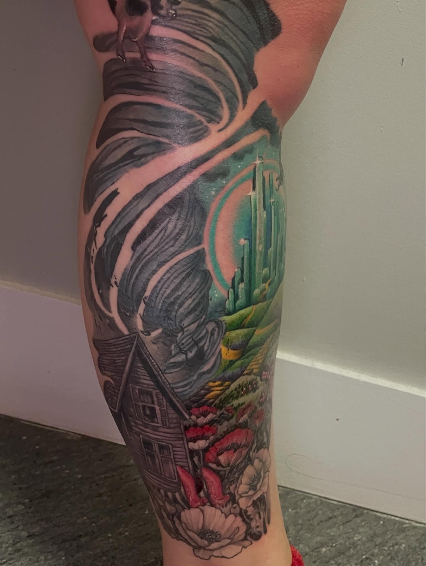 Tattoo by @karenm_tattoos — illustrative, surrealism