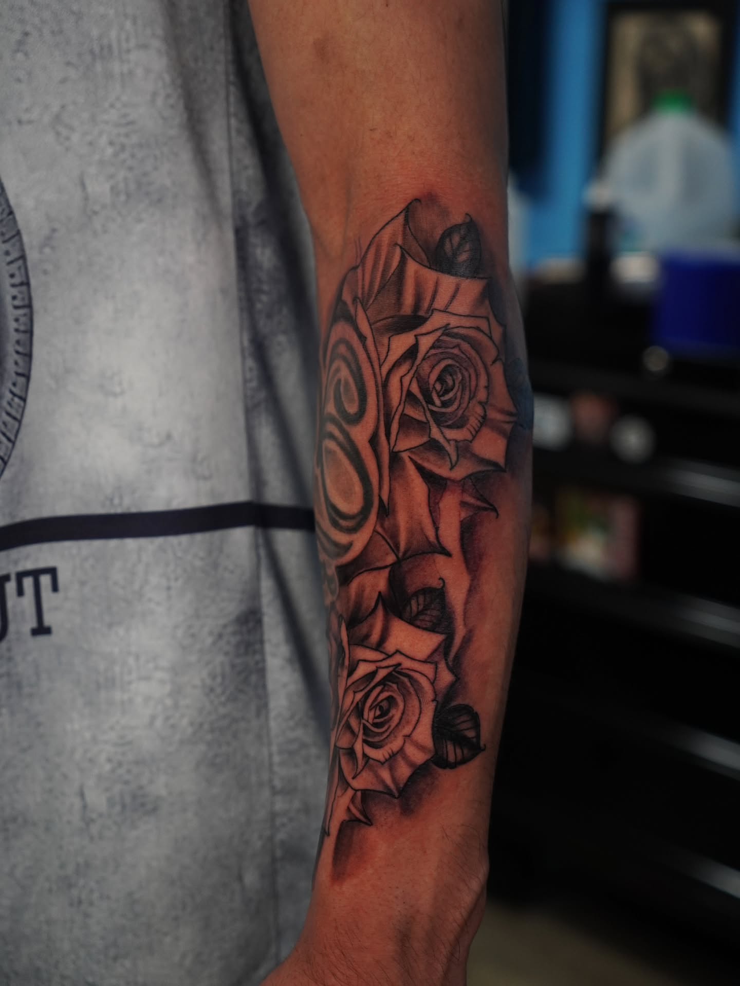 Roses realism tattoo on the forearm by @tattoobytats