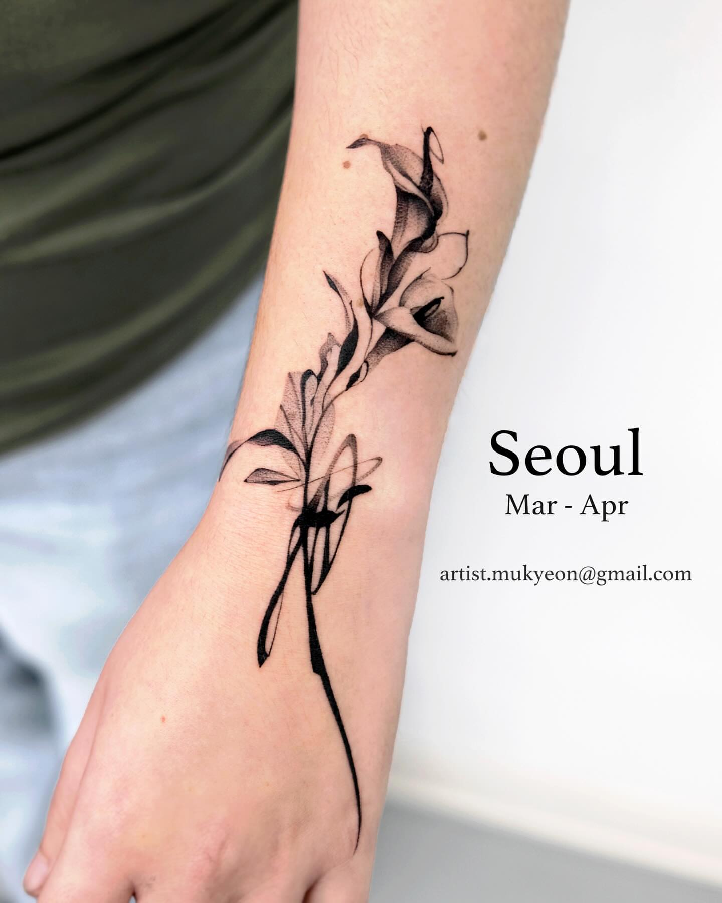 Tattoo by @mukyeon_tattoo — black_and_grey