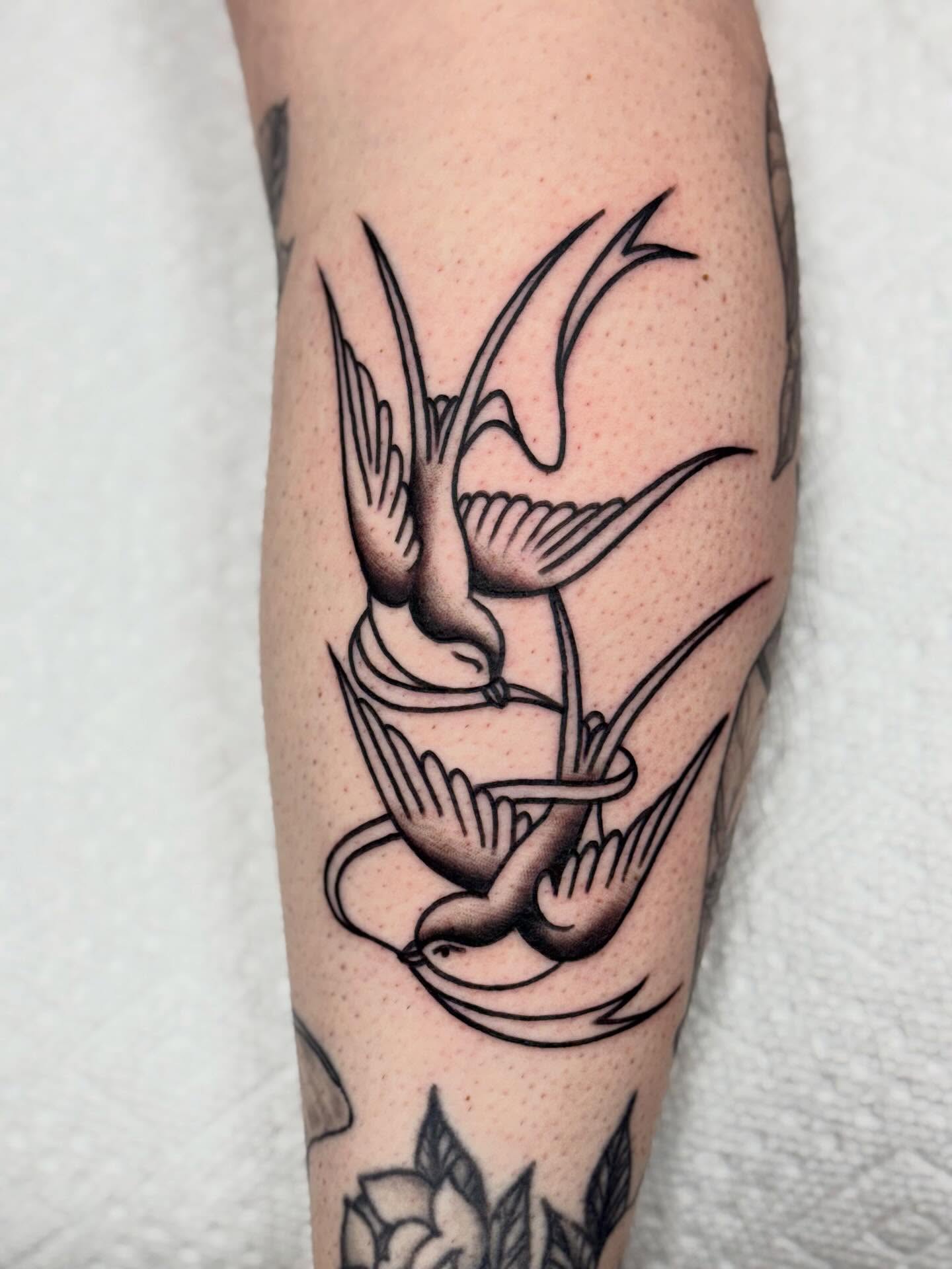Tattoo by @luckyloutattoos — american_traditional, black_and_grey