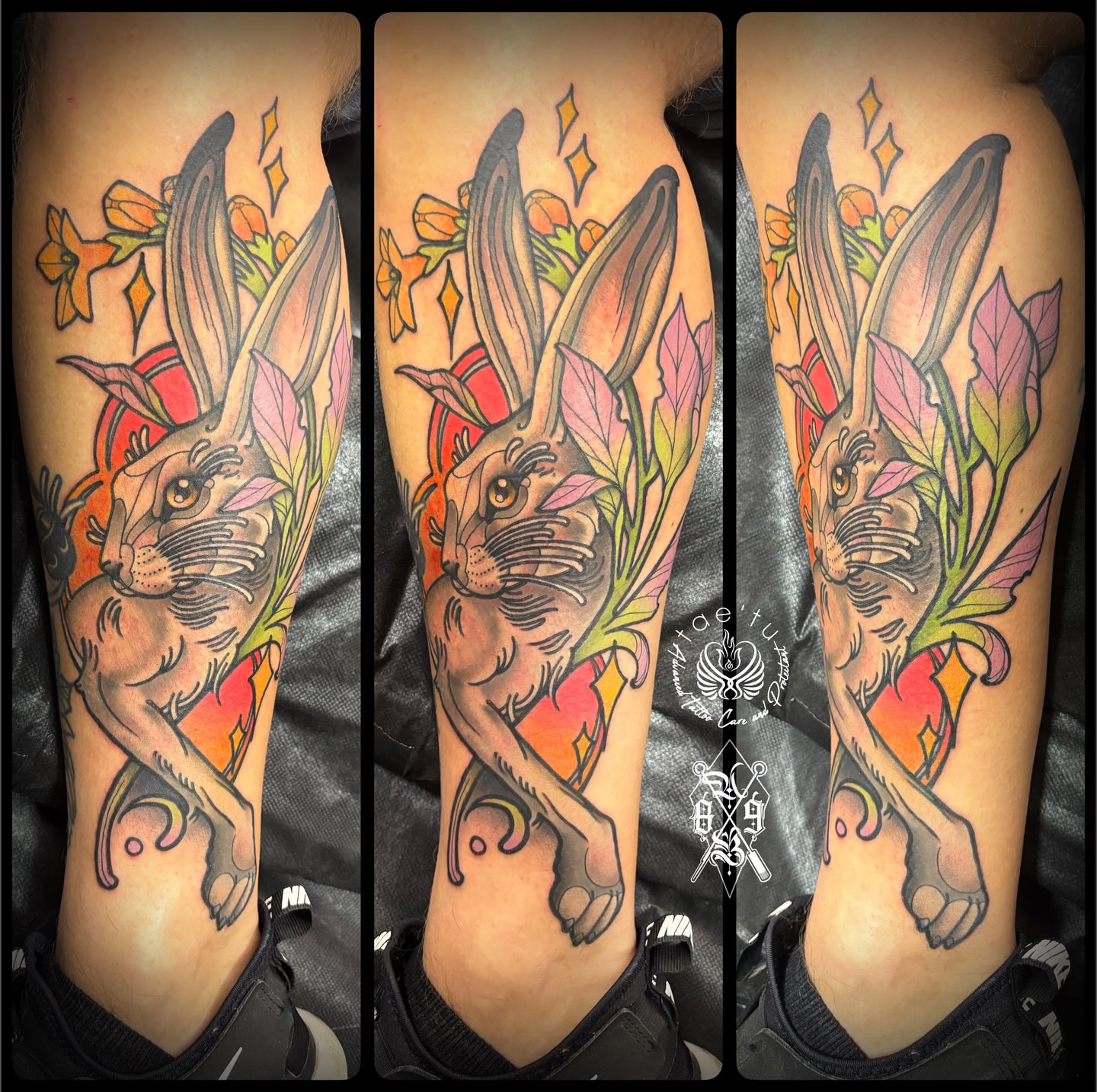 Tattoo by @atombomb_89 โ american_traditional, dotwork
