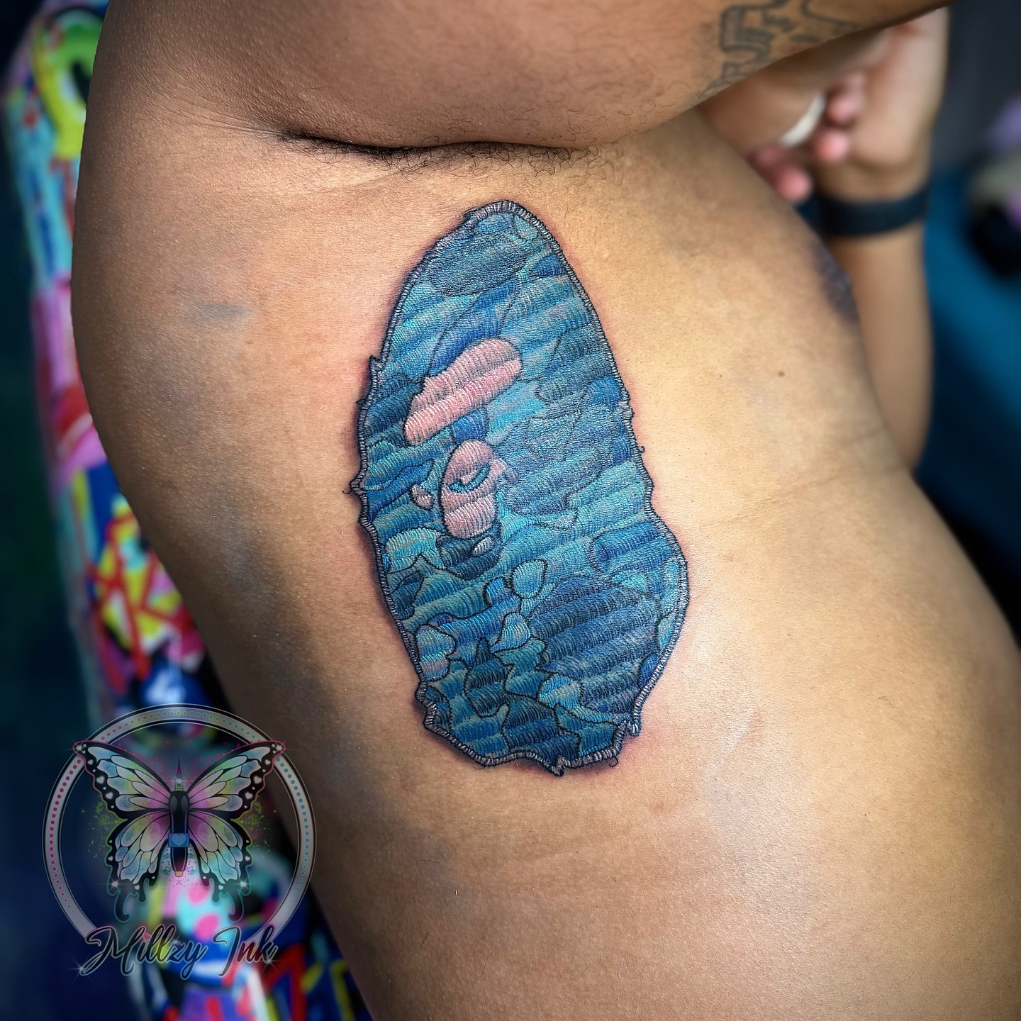 Tattoo by @millzyink — dotwork
