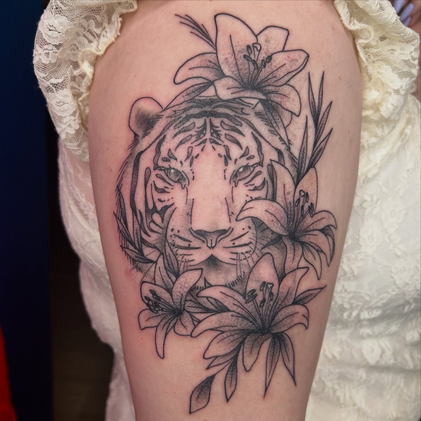 Tattoo by @princess.hannie.tattoos — black_and_grey, realism