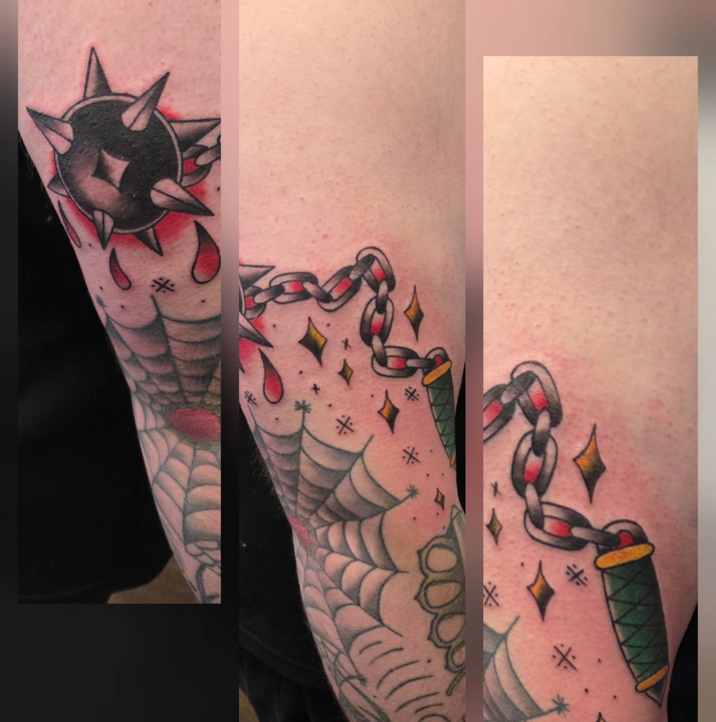 Tattoo by @crucible.ink — american_traditional, trash_polka
