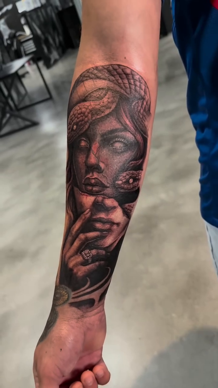 Tattoo by @absolute_culturemx — realism, black_and_grey
