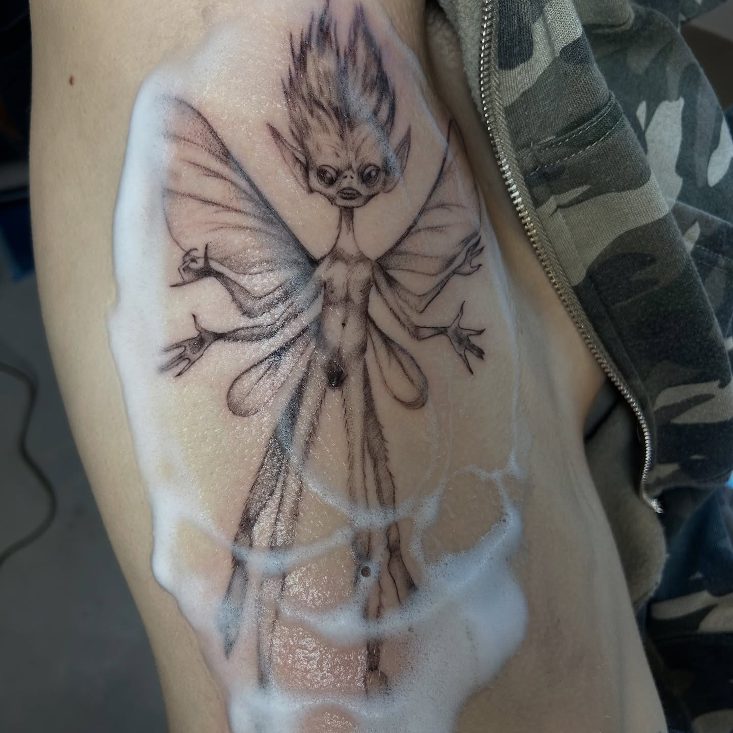 Tattoo by @nomadic.designs β black_and_grey