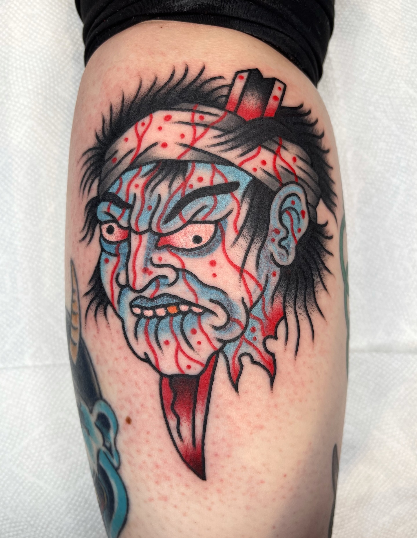 Tattoo by @gnome_an — american_traditional, dotwork