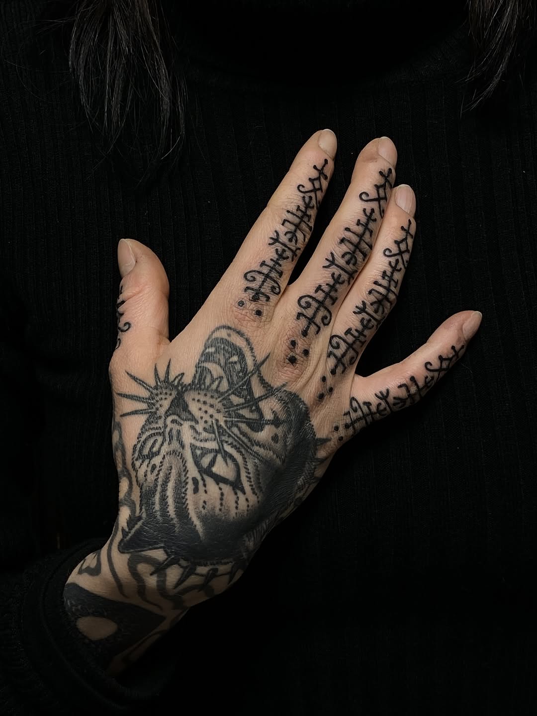 Tattoo by @black_casket — black_and_grey, blackwork