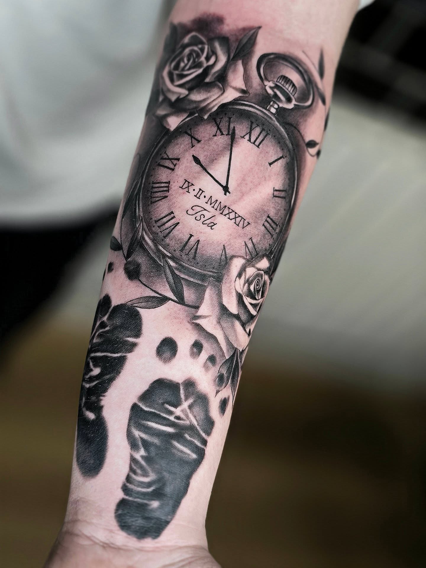 Tattoo by @bn13tattooist — black_and_grey, realism