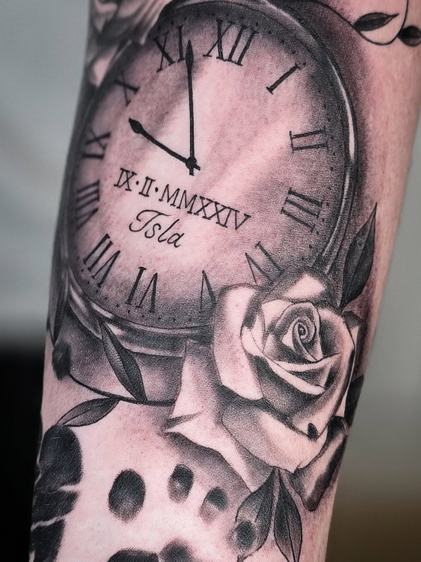 Tattoo by @bn13tattooist — black_and_grey, realism