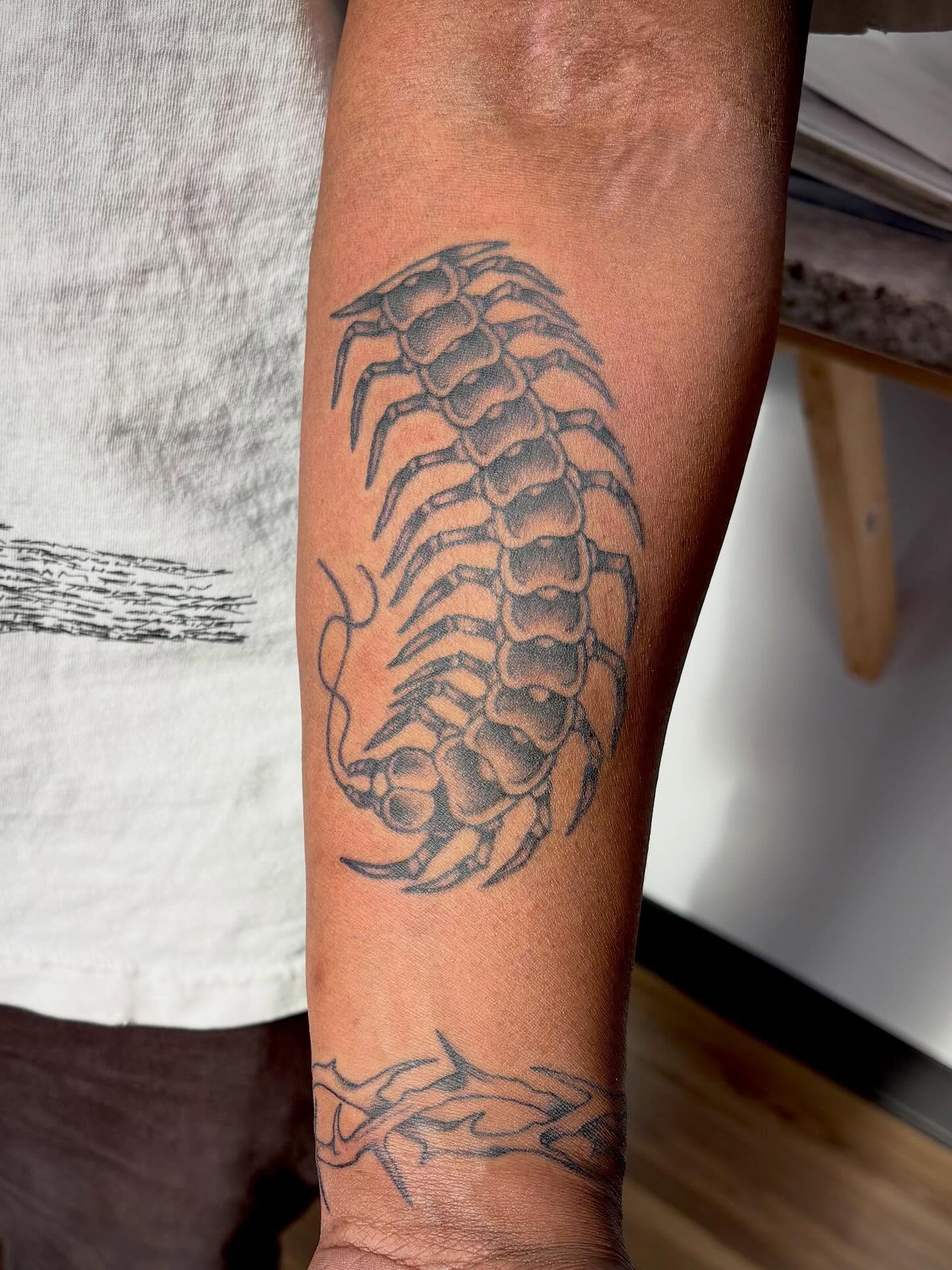 Tattoo by @dna_tattoos — black_and_grey