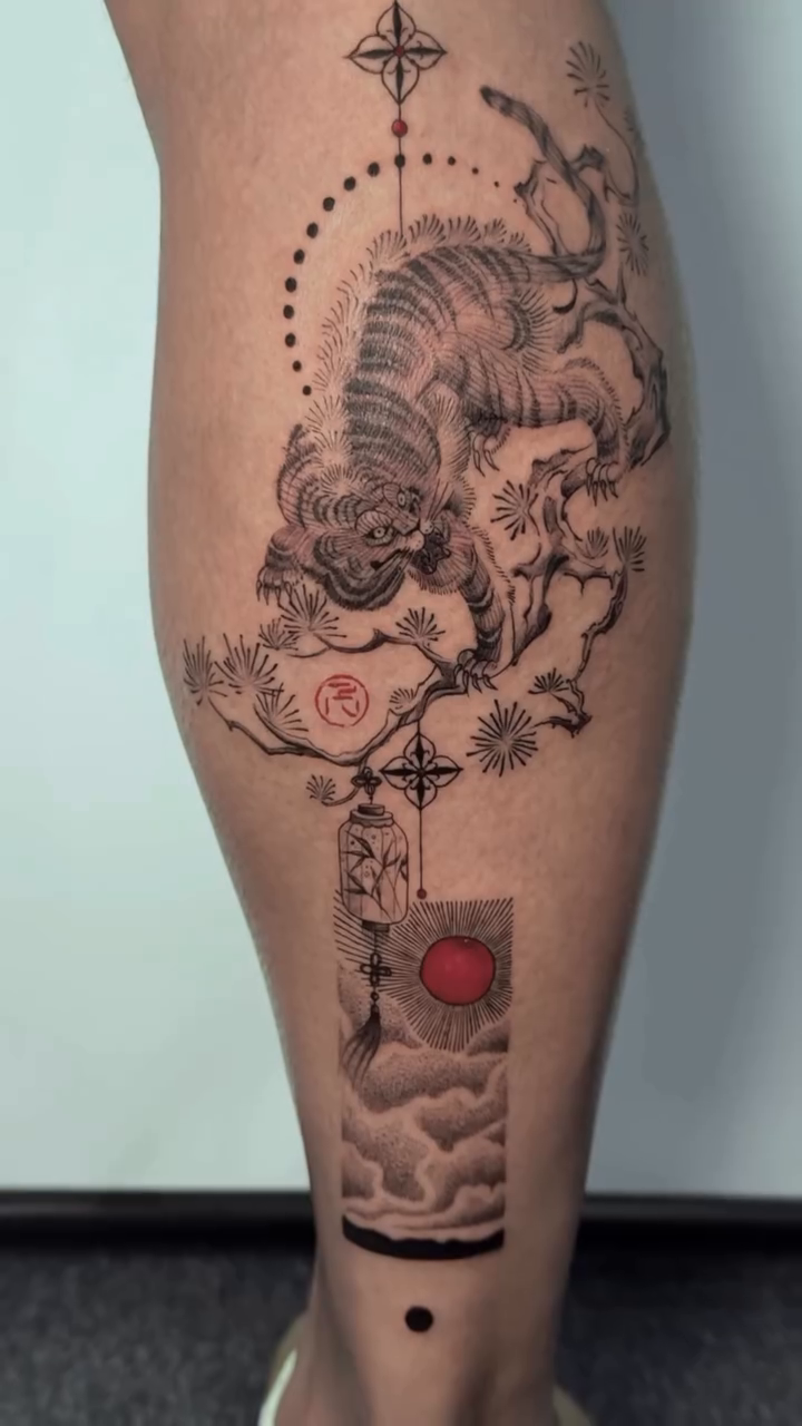 Tattoo by @lilithink — japanese_irezumi, black_and_grey