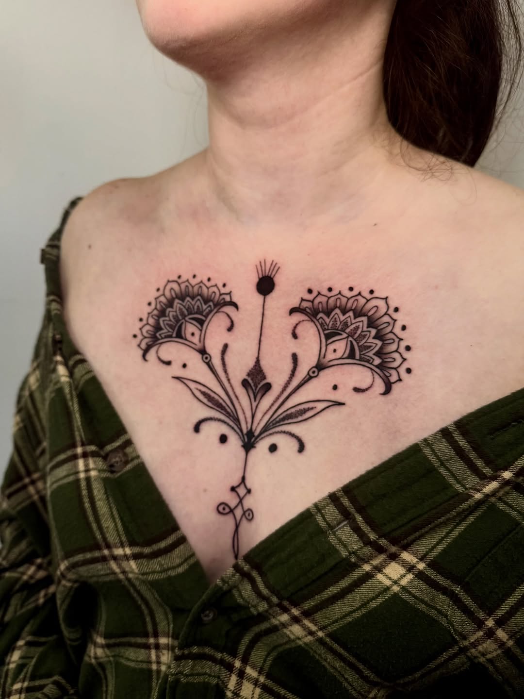 Tattoo by @gailtattoos — ornamental, dotwork