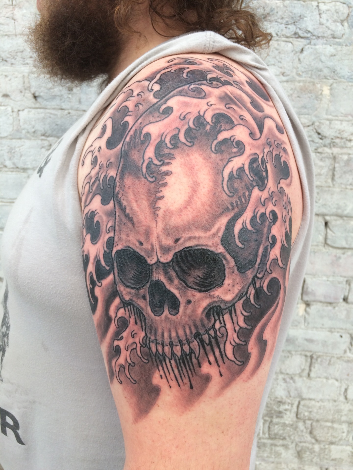 Tattoo by @chiefchadula — black_and_grey, realism