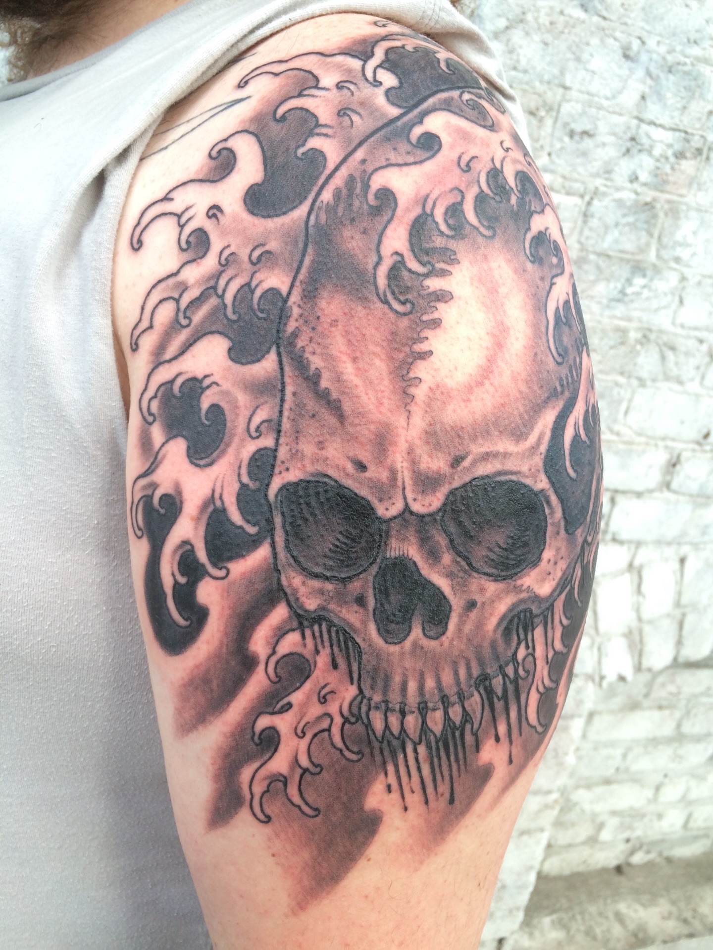 Tattoo by @chiefchadula — black_and_grey, realism