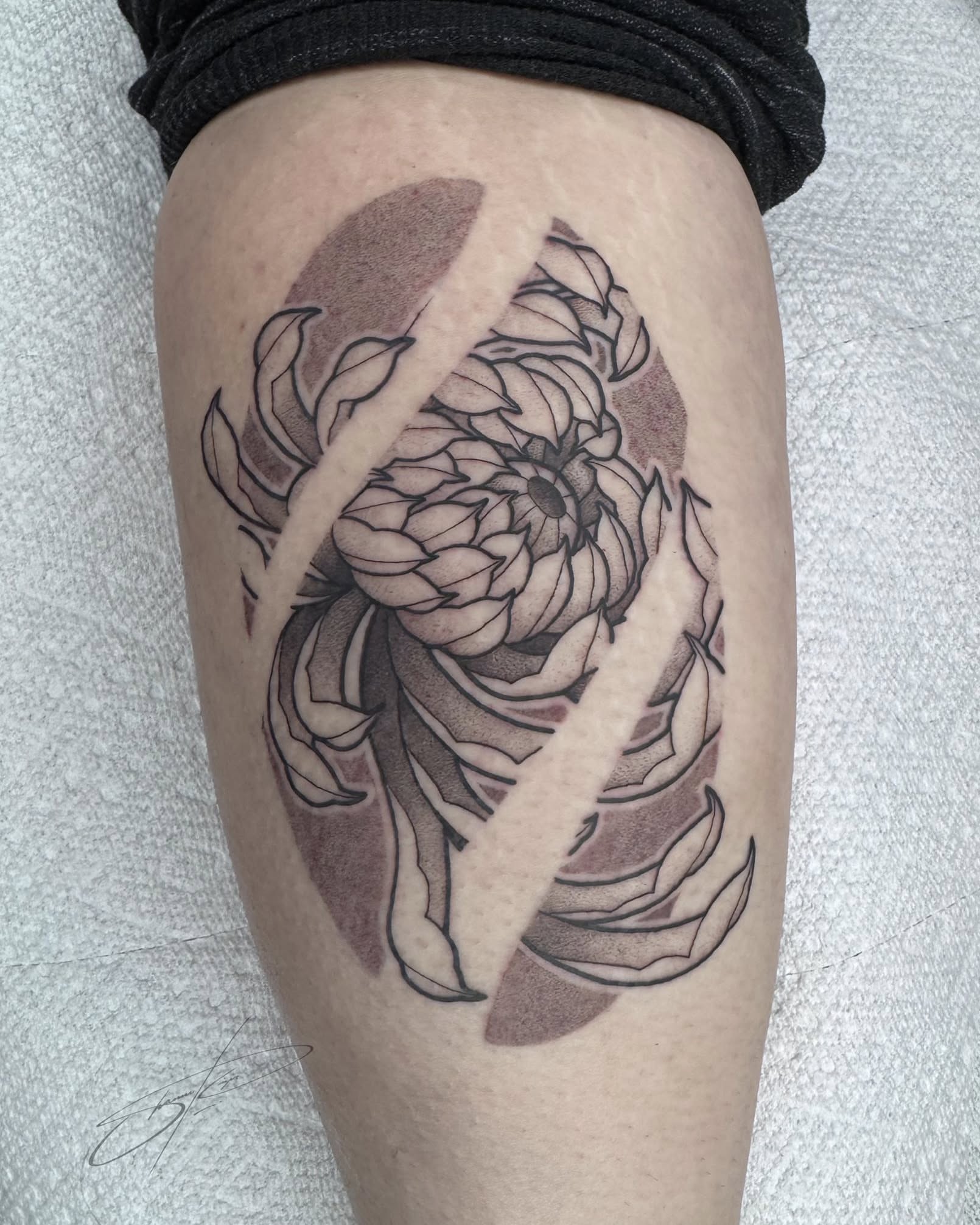 Tattoo by @shawndoestattoos — black_and_grey