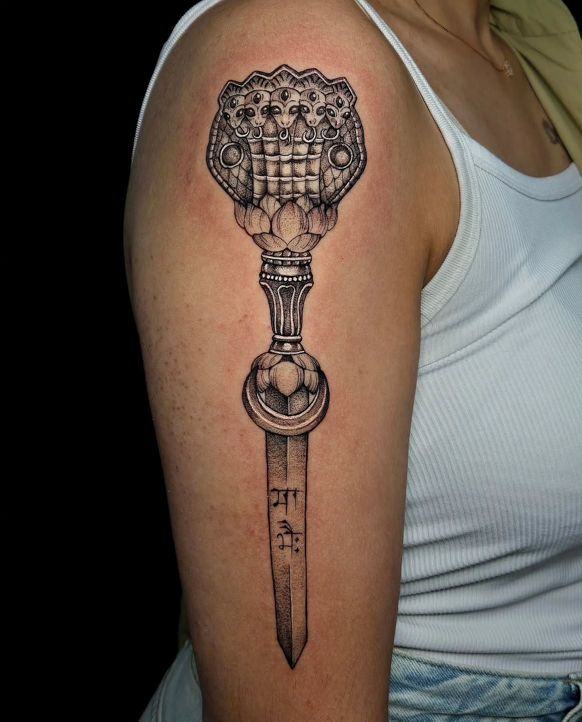 Tattoo by @glasswingtattoo — black_and_grey