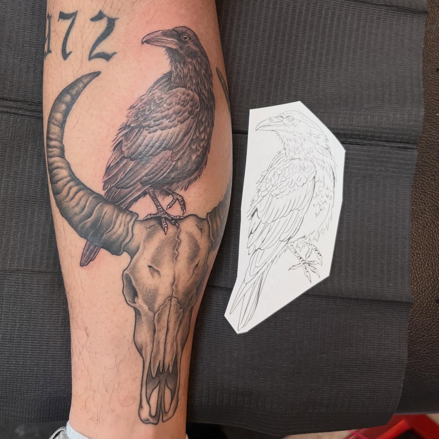 Tattoo by @adriana.tattoos — black_and_grey, realism