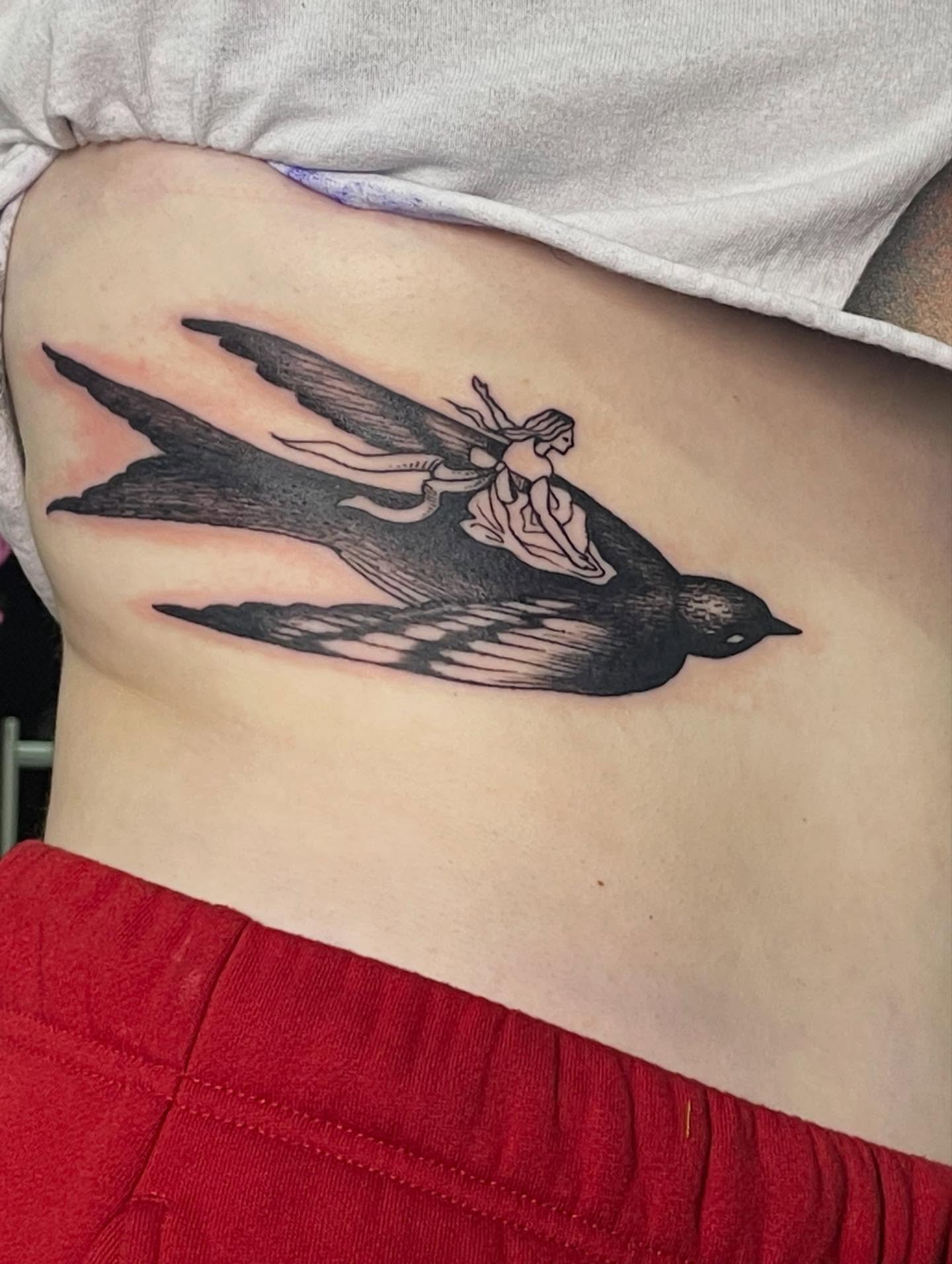Tattoo by @forever.scabs — black_and_grey