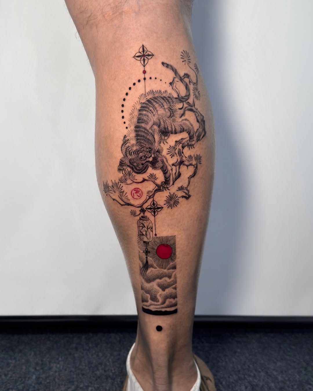 Tattoo by @lilithink — japanese_irezumi, black_and_grey