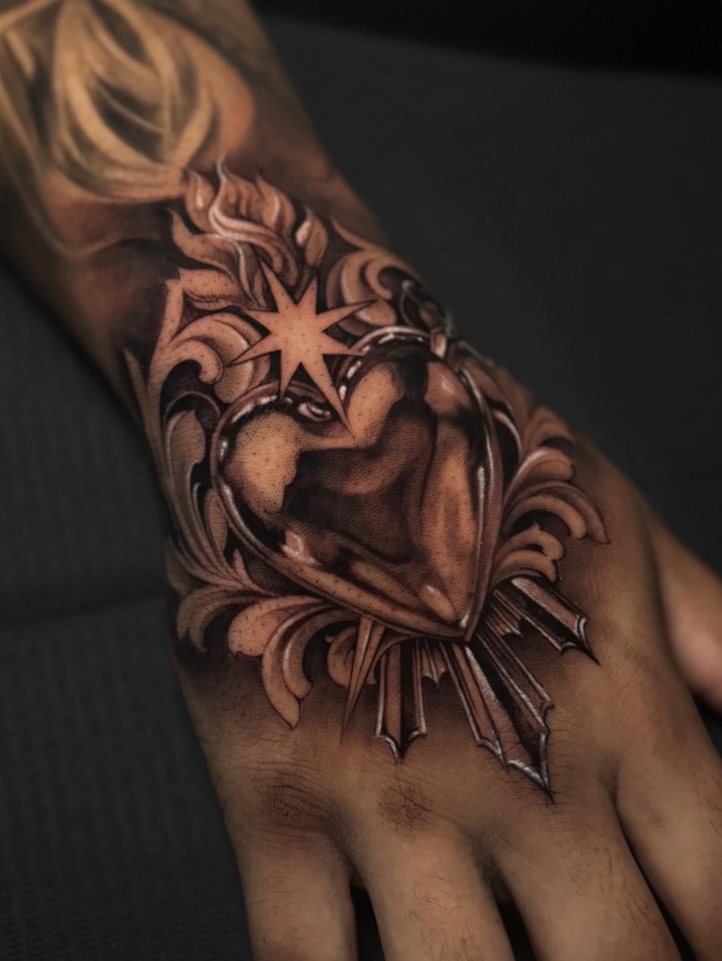 Lion head neo-traditional tattoo on the forearm by Sena Sim 🇰🇭, Worcester, Massachusetts