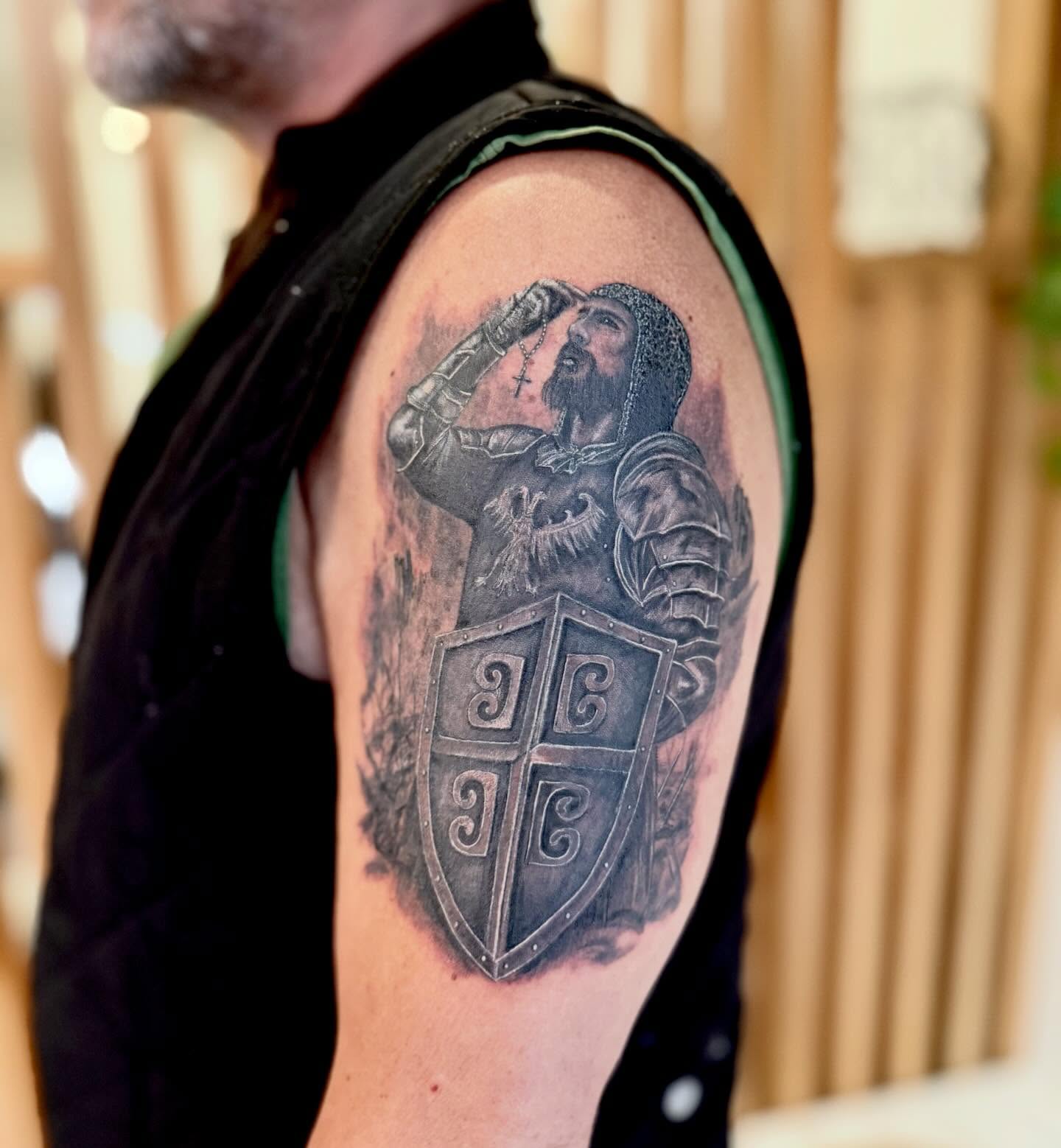 Tattoo by @clairejames_tattoo — black_and_grey, realism