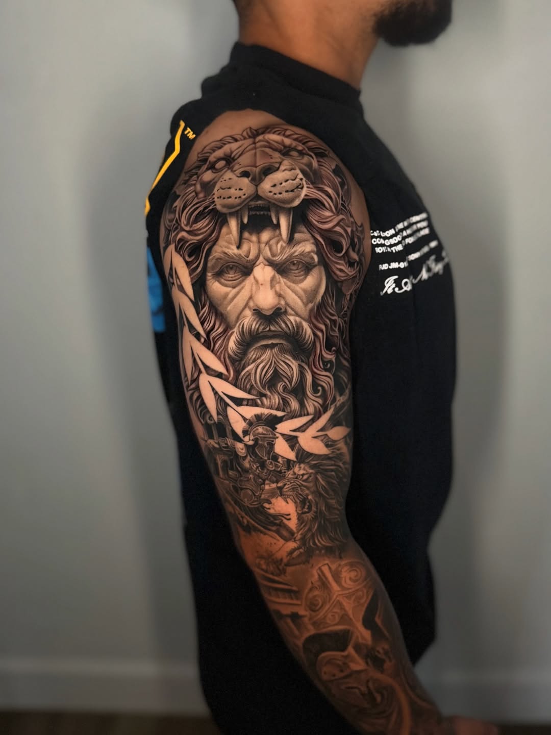Tattoo by @geo_tatt2 — realism, black_and_grey